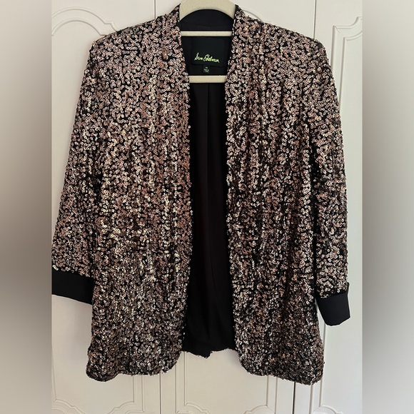 Sam Edelman Gold Sequin Blazer - Picture 1 of 3